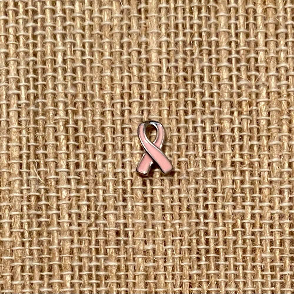 New Origami Owl Pink Ribbon Charm (retired collection)